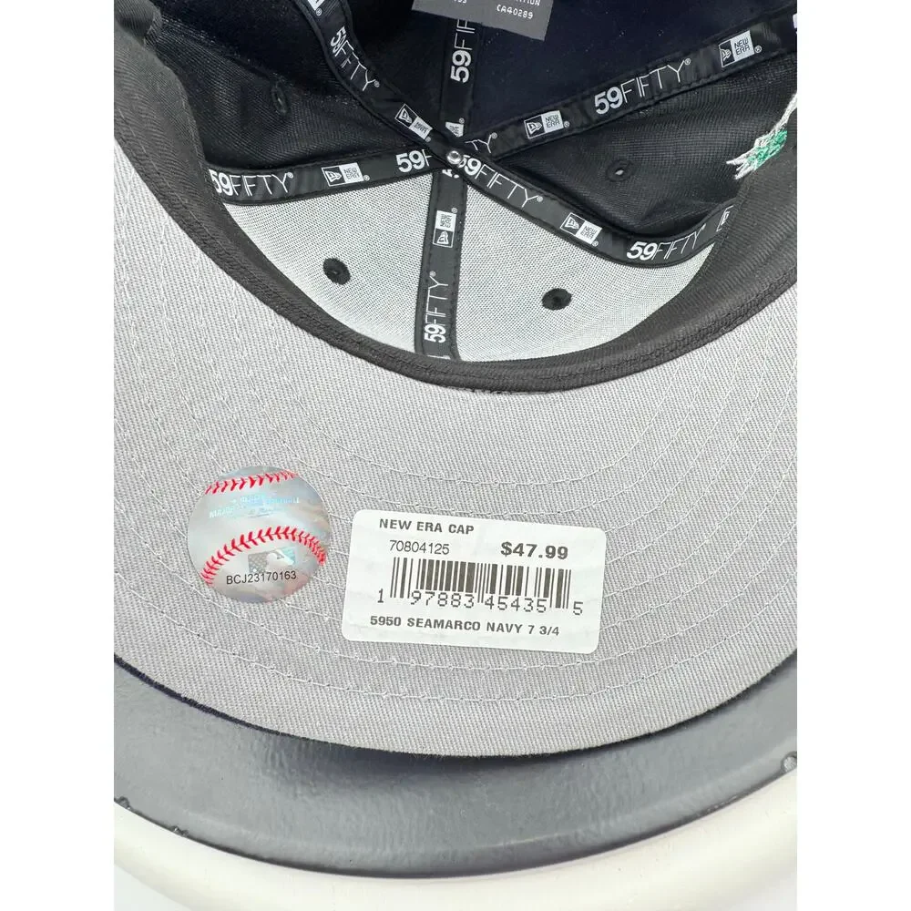 New Era Seattle Mariners Corduroy 59FIFTY Fitted Hat 7 3/4 2001‎ All Star Game